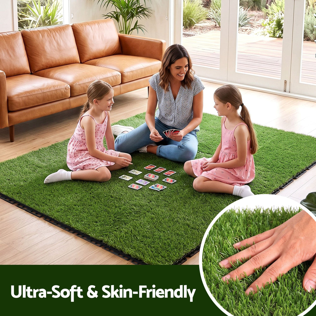 Artificial Grass Turf Tiles Interlocking Mat for Balcony and Pets 12 Pack - Home & Garden > Artificial Plants > Artificial Grass - Rivercity House & Home Co. (ABN 18 642 972 209) - Affordable Modern Furniture Australia