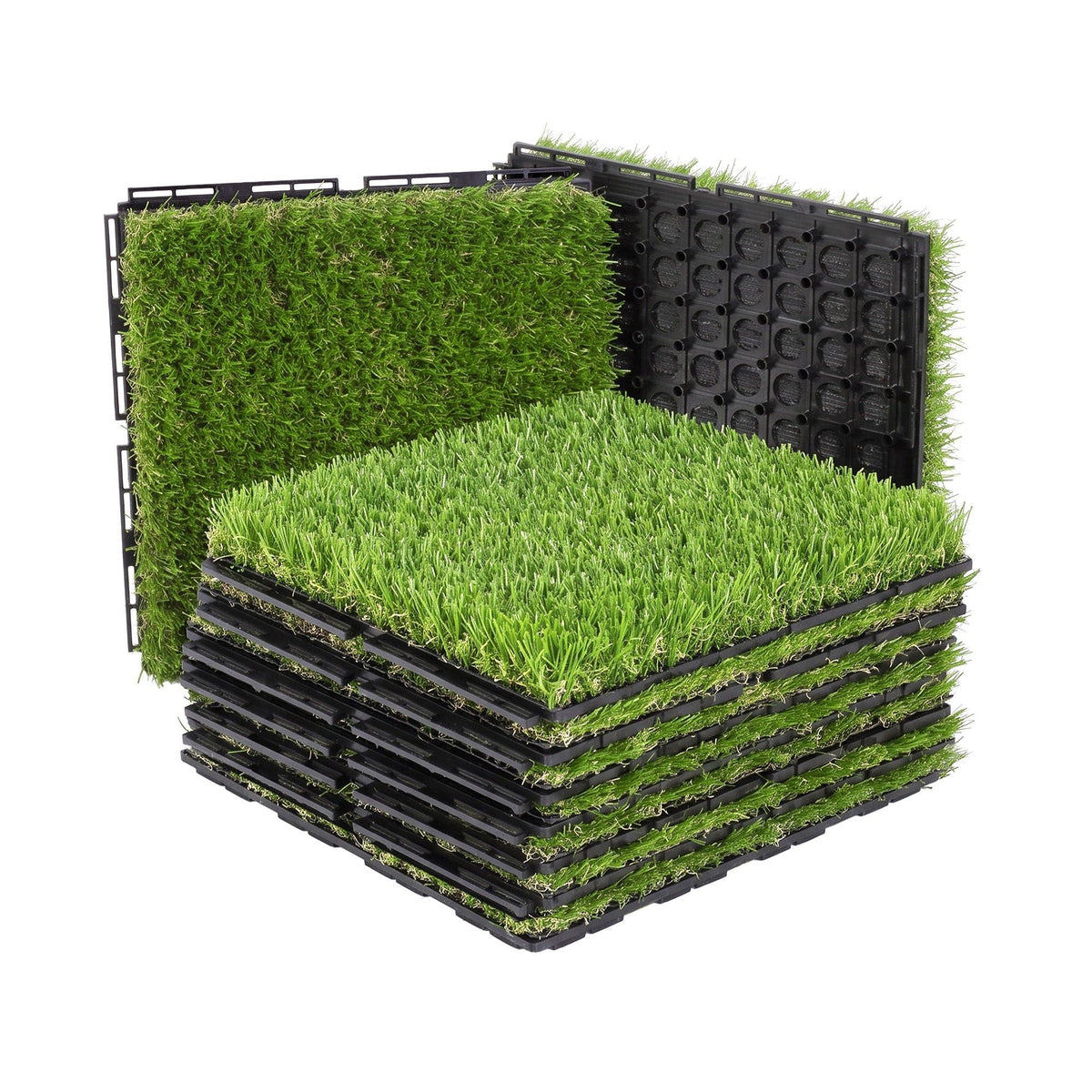 Artificial Grass Turf Tiles Interlocking Mat for Balcony and Pets 9 Pack - Home & Garden > Artificial Plants > Artificial Grass - Rivercity House & Home Co. (ABN 18 642 972 209) - Affordable Modern Furniture Australia