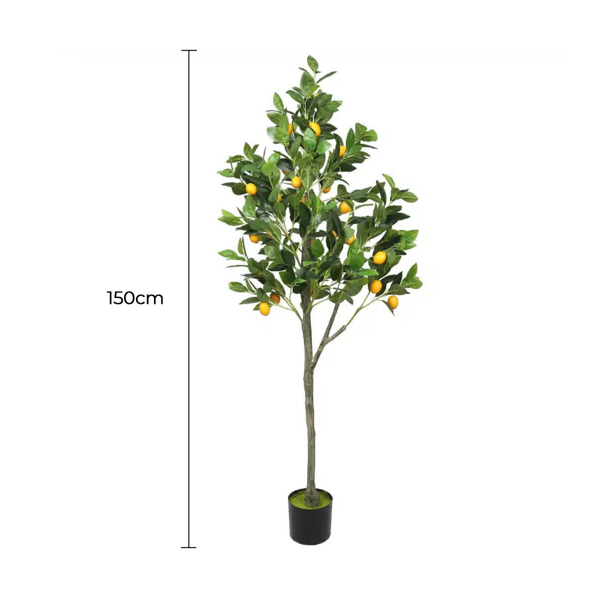 Artificial Lemon Tree Potted 150cm with Lemons - Green & Yellow - Home & Garden > Artificial Plants > Artificial Potted Plants - Rivercity House & Home Co. (ABN 18 642 972 209) - Affordable Modern Furniture Australia