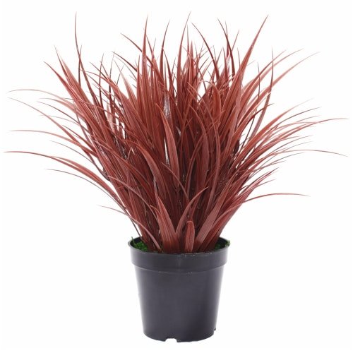 Artificial Ornamental Potted Dense Grass 38cm - Burgundy - Home & Garden > Artificial Plants > Artificial Trees - Rivercity House & Home Co. (ABN 18 642 972 209) - Affordable Modern Furniture Australia