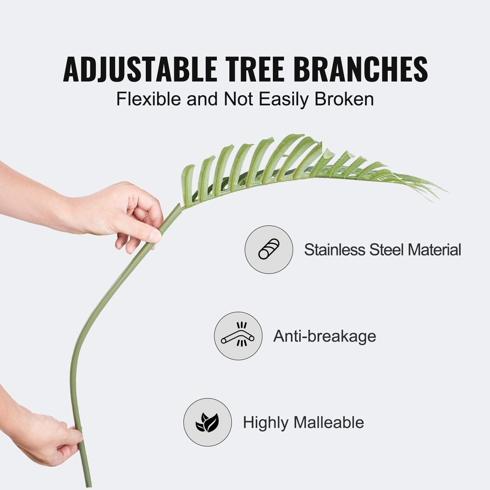 Artificial Palm Tree 1219mm Tall with Anti-Tip Protection and PE Material - Green - Home & Garden > Artificial Plants > Artificial Flowers & Plants - Rivercity House & Home Co. (ABN 18 642 972 209) - Affordable Modern Furniture Australia