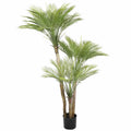 Artificial Parlour Palm Tree 180cm Multi-Trunk UV Resistant - Green