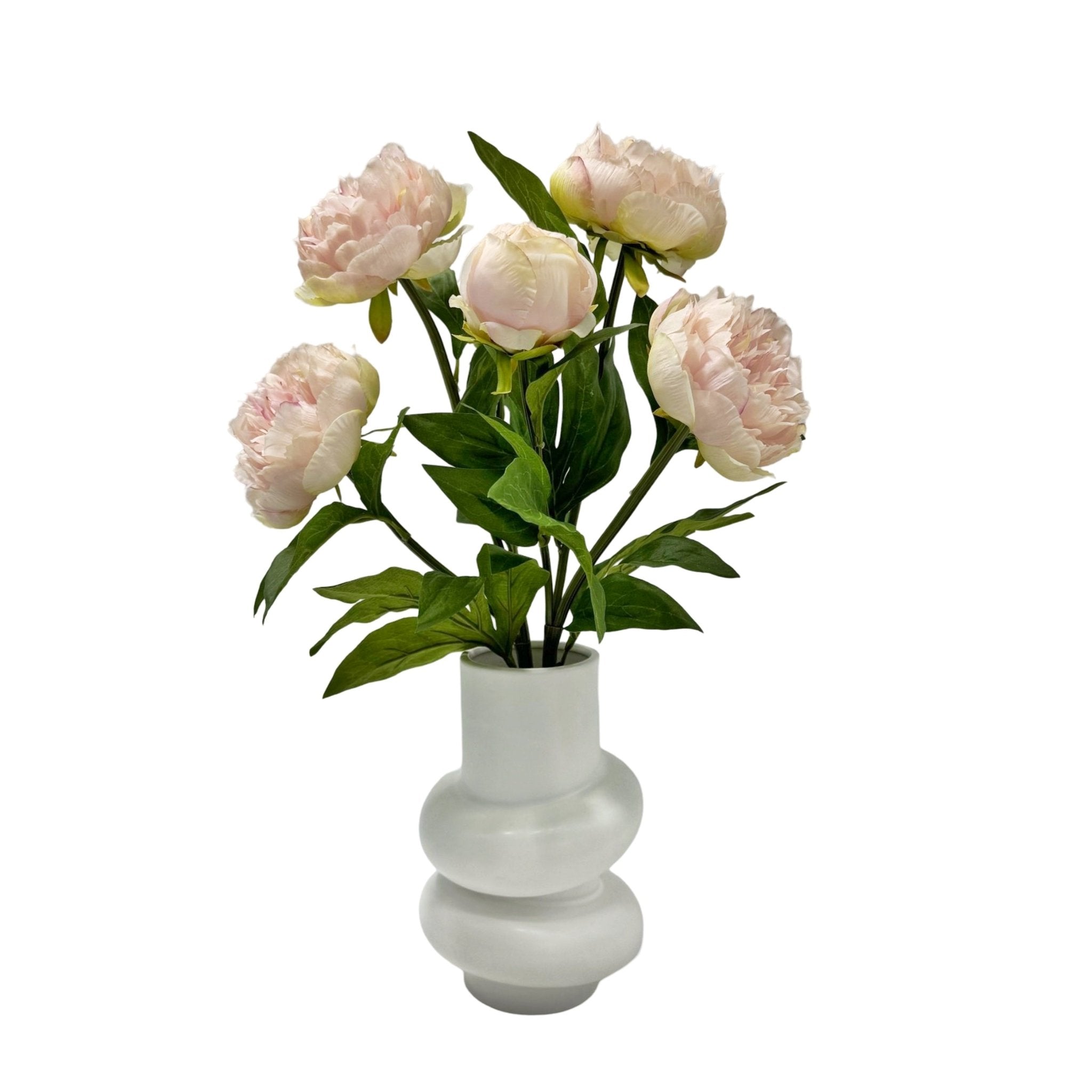 Artificial Peony in Ceramic Pot 49cm - Multi Colour - Home & Garden > Artificial Plants > Artificial Flowers & Plants - Rivercity House & Home Co. (ABN 18 642 972 209) - Affordable Modern Furniture Australia