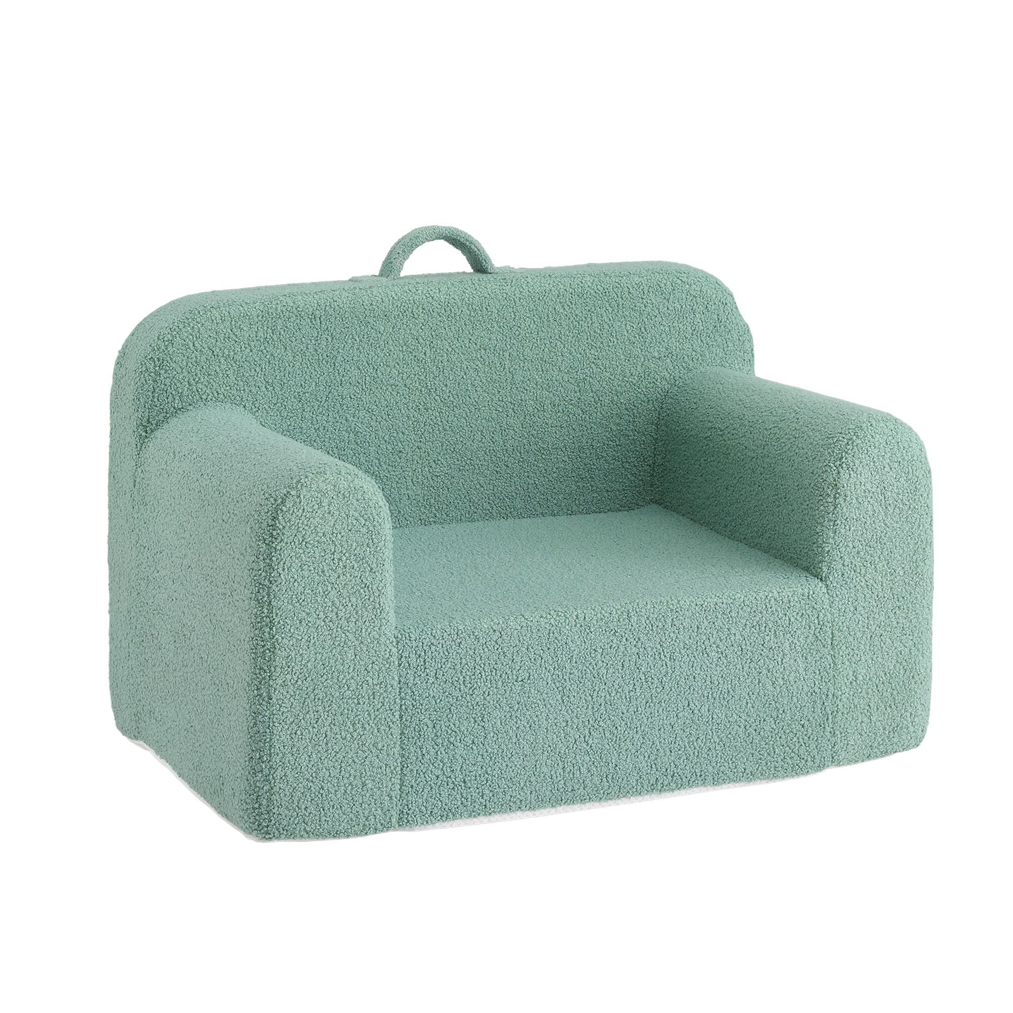 Artiss 1-Seater Kids Sofa with Carry Handle - Mint Green - Furniture > Sofas > Sofas & Sofa Beds - Rivercity House & Home Co. (ABN 18 642 972 209) - Affordable Modern Furniture Australia