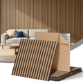 10PCS 68x68CM Peel and Stick Self Adhesive Wall Panels for Home Office Studio - Brown