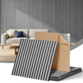 10PCS 68x68CM Peel and Stick Self Adhesive Wall Panels Tiles for Home Office Studio - Grey