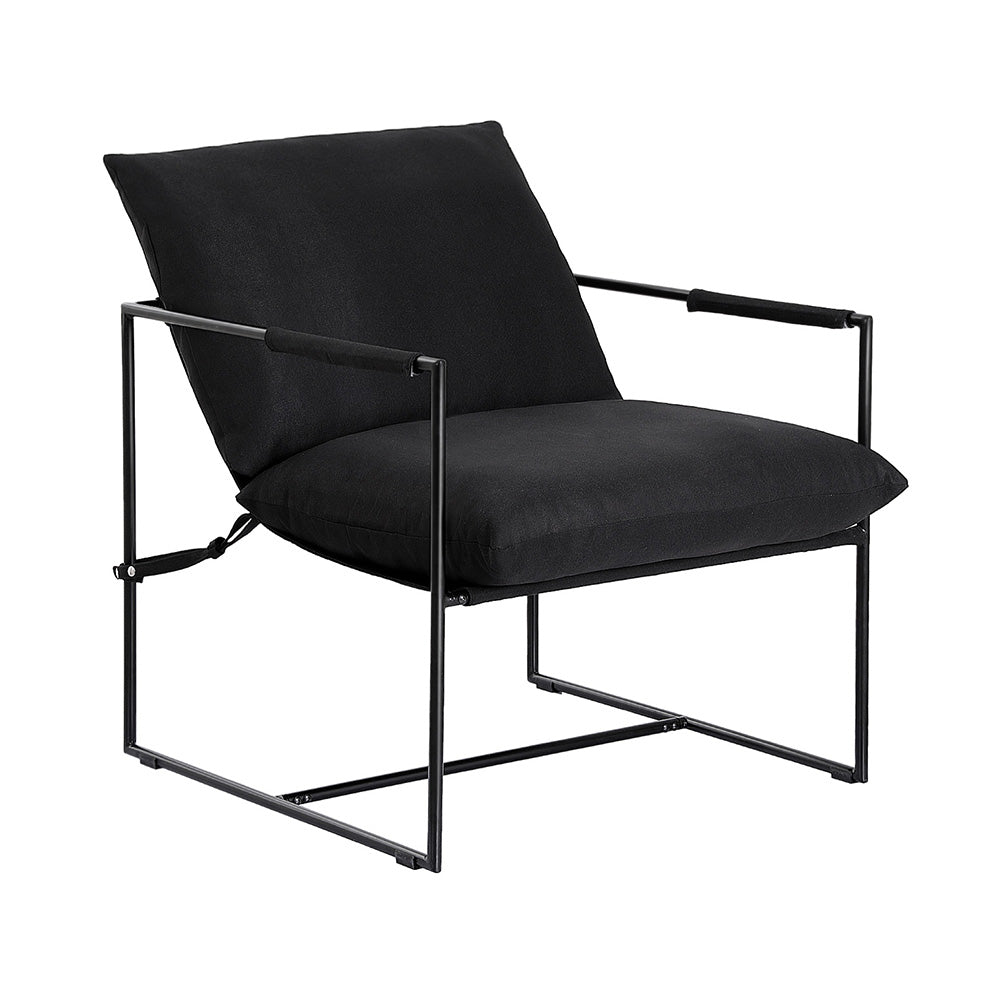 Artiss Armchair Lounge Chair Sling Black - Furniture > Bar Stools & Chairs > Arm Chairs & Recliners - Rivercity House & Home Co. (ABN 18 642 972 209) - Affordable Modern Furniture Australia