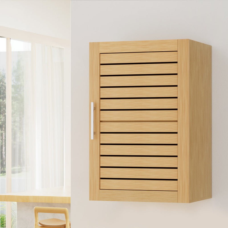 Artiss Bathroom Storage Cabinet 70cm wooden 2 Tier Shelf Wall Mounted JILL - Furniture > Bathroom - Rivercity House & Home Co. (ABN 18 642 972 209) - Affordable Modern Furniture Australia