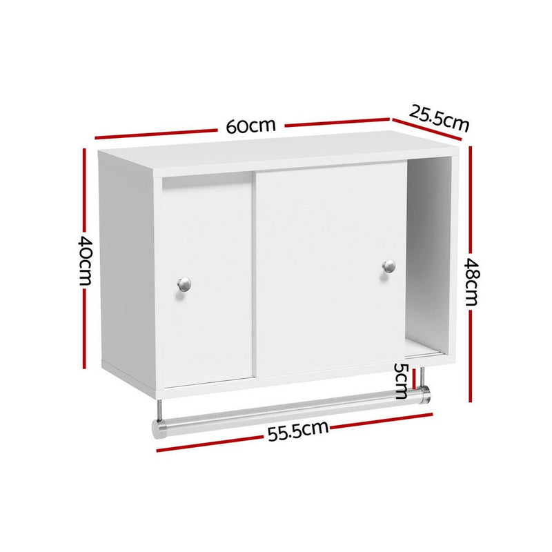 Artiss Bathroom Storage Cabinet Wall Mounted Cupboard Vanity Medicine Organiser - Furniture > Bathroom - Rivercity House & Home Co. (ABN 18 642 972 209) - Affordable Modern Furniture Australia