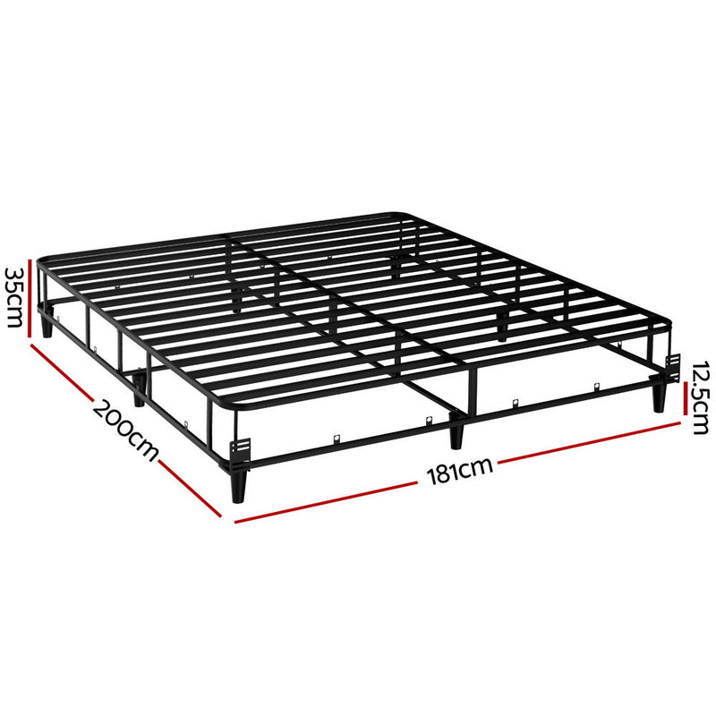 Artiss Bed Frame King Size Metal Grey MASON - Furniture > Bedroom - Rivercity House & Home Co. (ABN 18 642 972 209) - Affordable Modern Furniture Australia