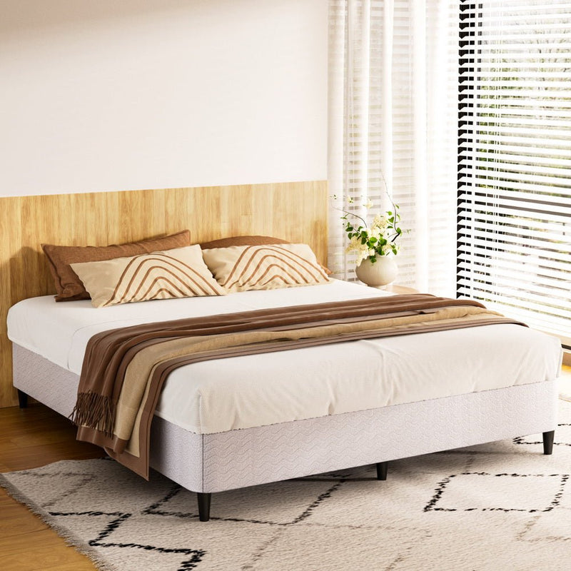 Artiss Bed Frame King Size Metal Grey MASON - Furniture > Bedroom - Rivercity House & Home Co. (ABN 18 642 972 209) - Affordable Modern Furniture Australia