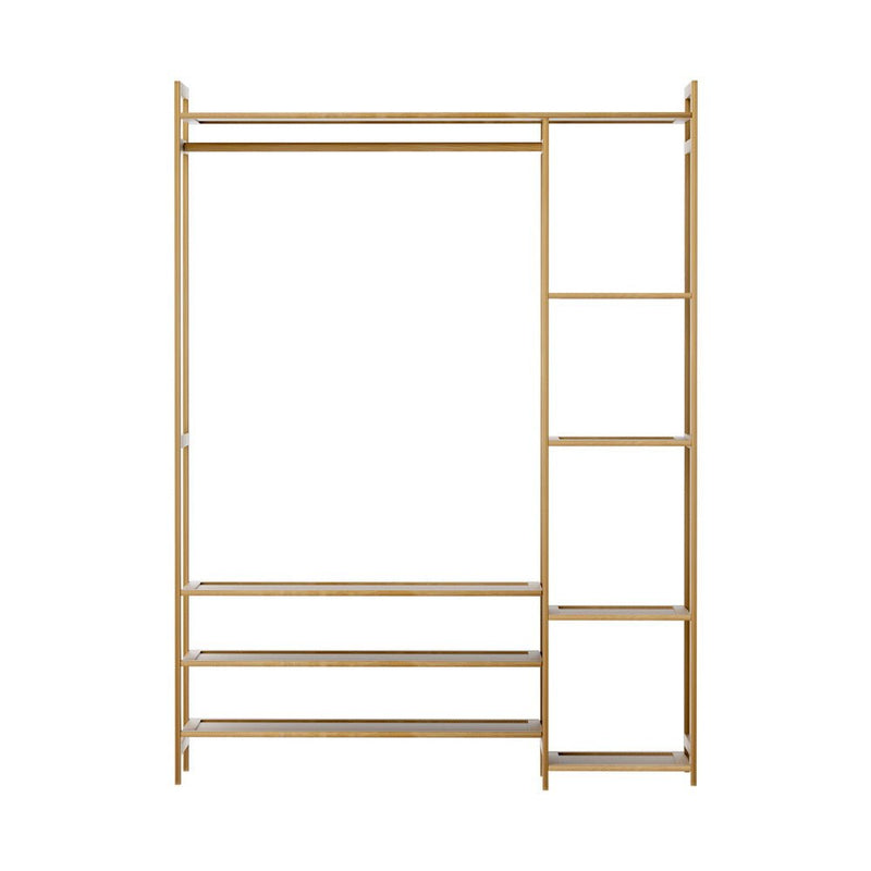 Artiss Clothes Rack Coat Stand 8 Shelves Bamboo - Furniture > Living Room - Rivercity House & Home Co. (ABN 18 642 972 209) - Affordable Modern Furniture Australia