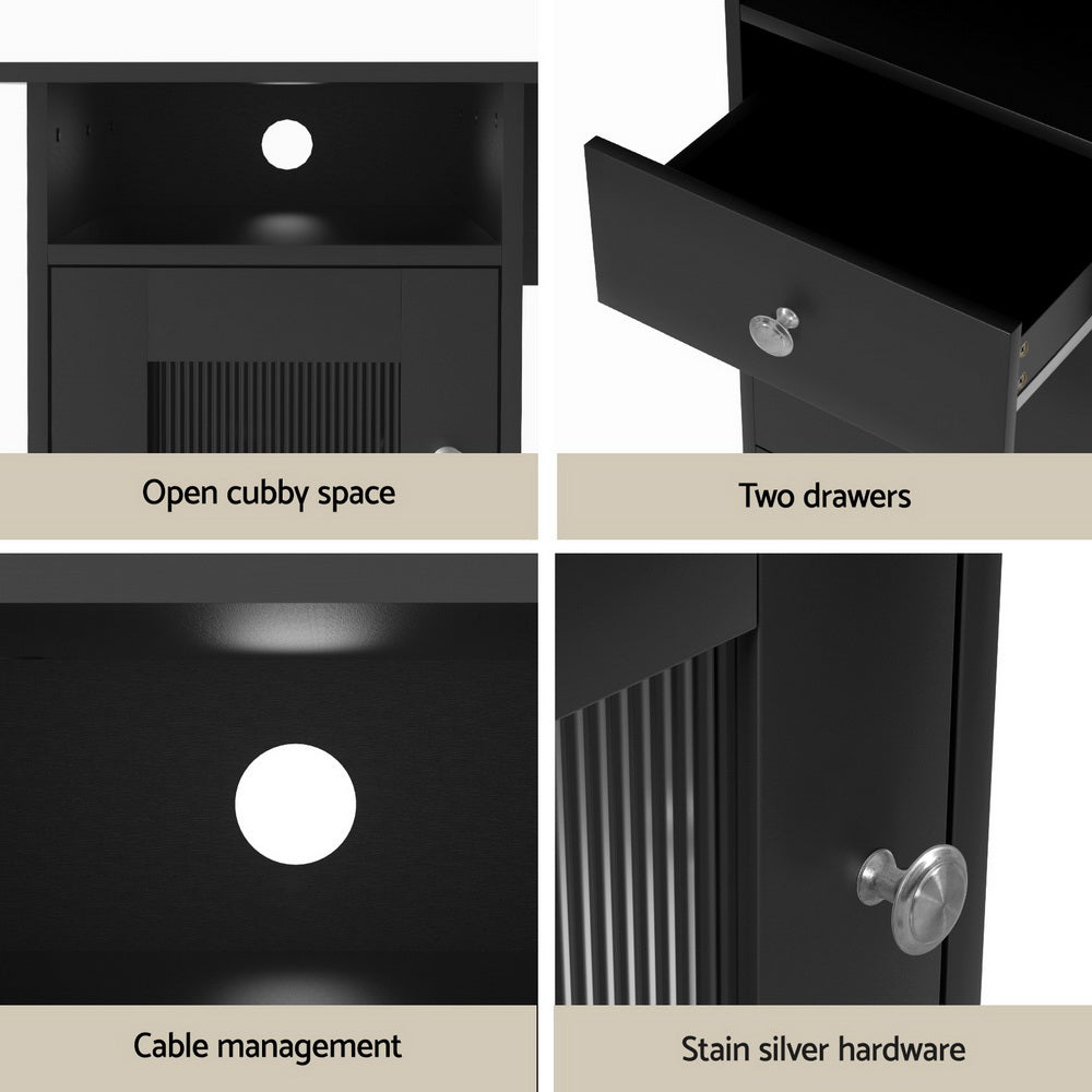 Artiss Computer Desk Home Office Study Desks L - shaped Corner Table with Storage - Furniture > Office > Desks - Rivercity House & Home Co. (ABN 18 642 972 209) - Affordable Modern Furniture Australia