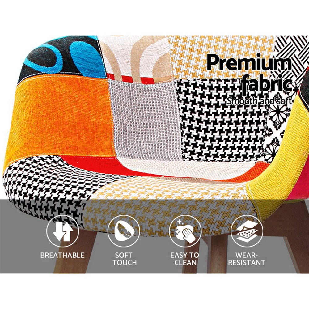 Artiss Dining Chairs Set of 4 Fabric Retro Replica DSW - Furniture > Dining > Kitchen & Dining Chairs - Rivercity House & Home Co. (ABN 18 642 972 209) - Affordable Modern Furniture Australia