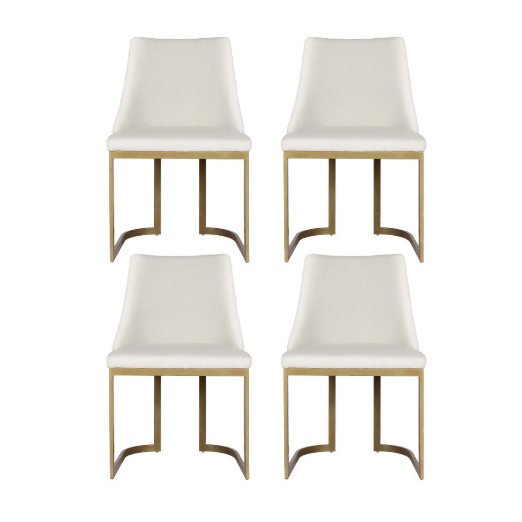 Artiss Dining Chairs Set of 4 Linen Fabric Frame Beige - Furniture > Dining > Kitchen & Dining Chairs - Rivercity House & Home Co. (ABN 18 642 972 209) - Affordable Modern Furniture Australia
