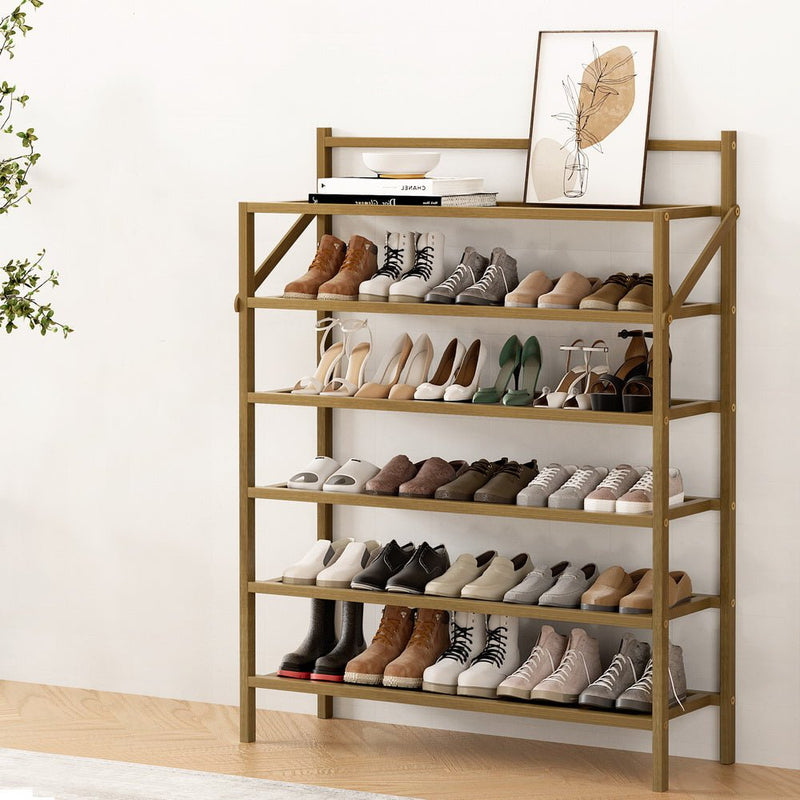 Artiss Shoe Rack 6-tier 18 Pairs Foldable - Furniture > Bedroom - Rivercity House & Home Co. (ABN 18 642 972 209) - Affordable Modern Furniture Australia