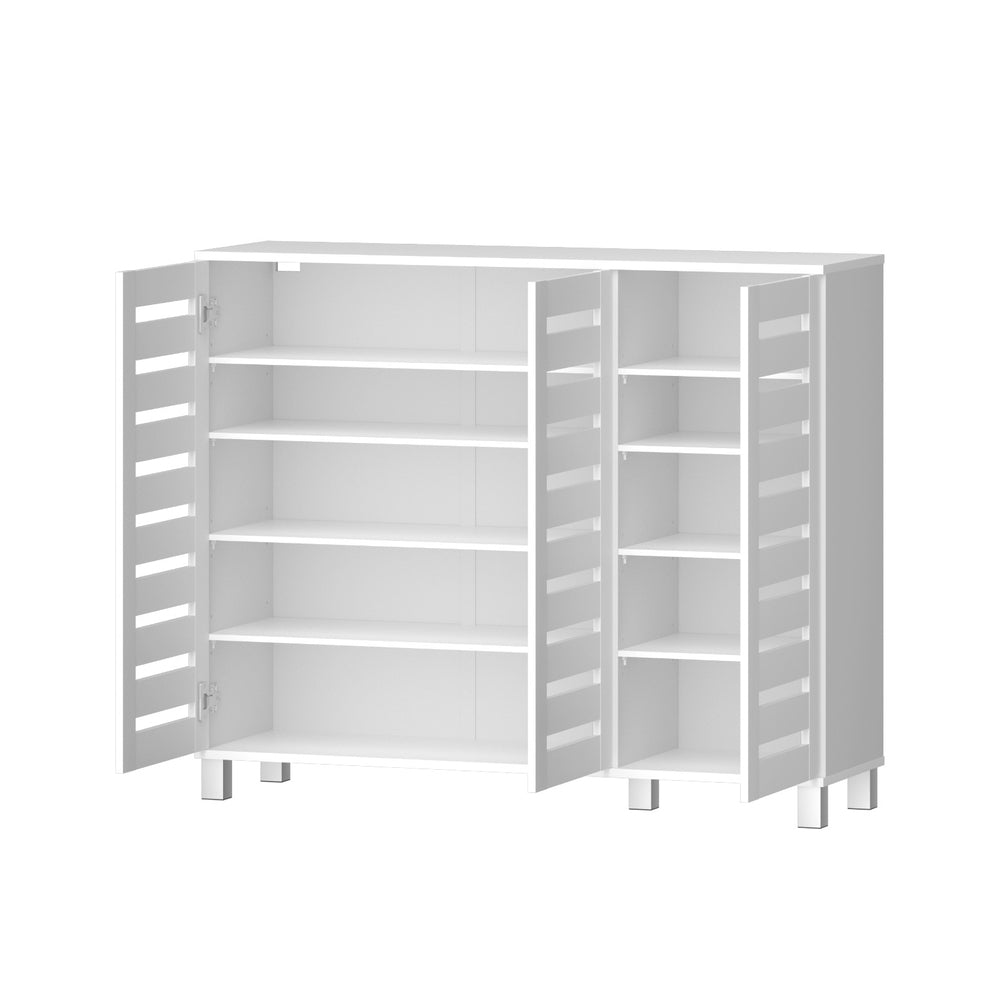 Artiss Shoe Rack Cabinet 30 Pairs Adjustable Shelf White - Furniture > Living Room > Shoe Storage - Rivercity House & Home Co. (ABN 18 642 972 209) - Affordable Modern Furniture Australia