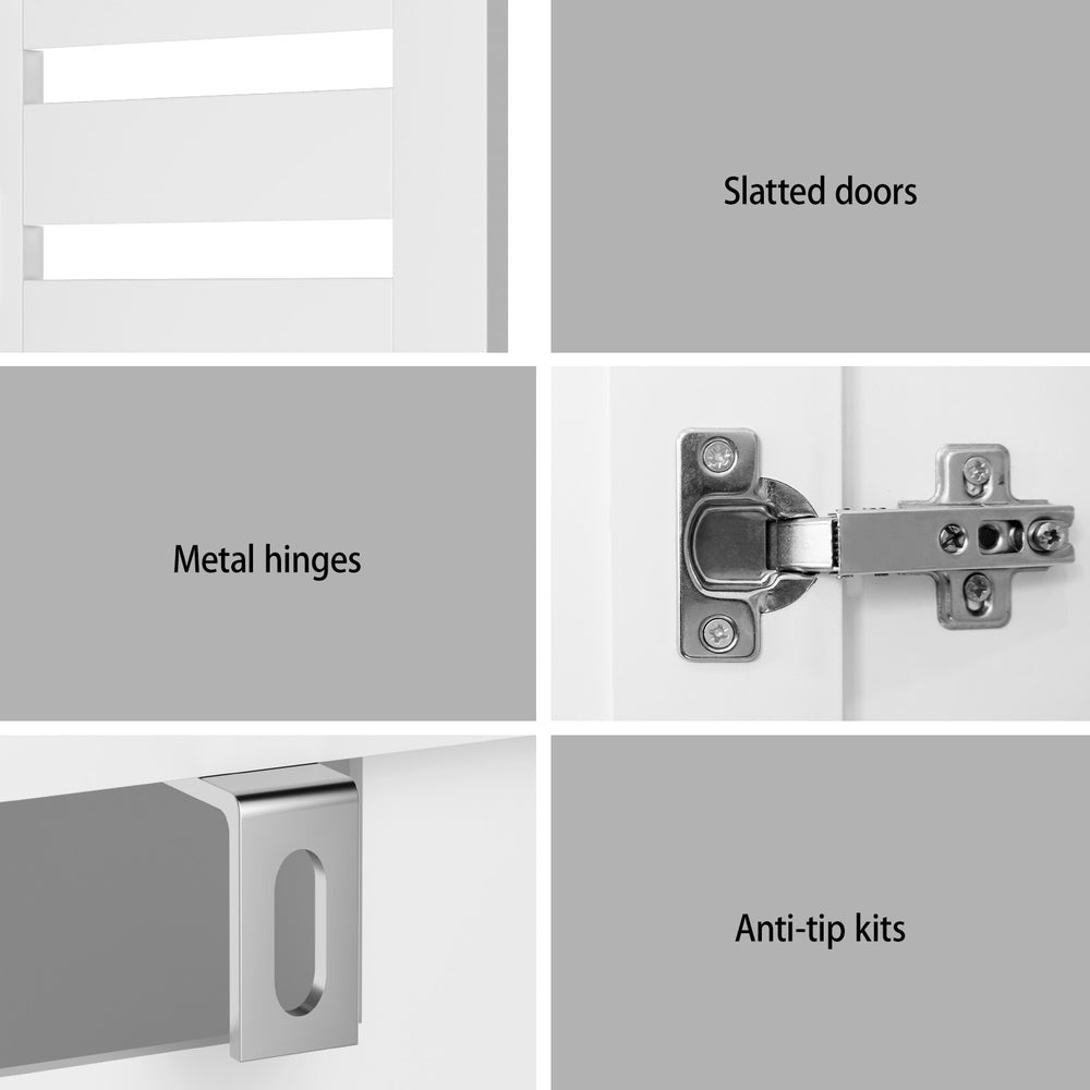 Artiss Shoe Rack Cabinet 30 Pairs Adjustable Shelf White - Furniture > Living Room > Shoe Storage - Rivercity House & Home Co. (ABN 18 642 972 209) - Affordable Modern Furniture Australia