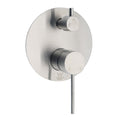 AU Round Stainless Steel Shower Mixer Diverter with Ceramic Cartridge - Brushed Nickel