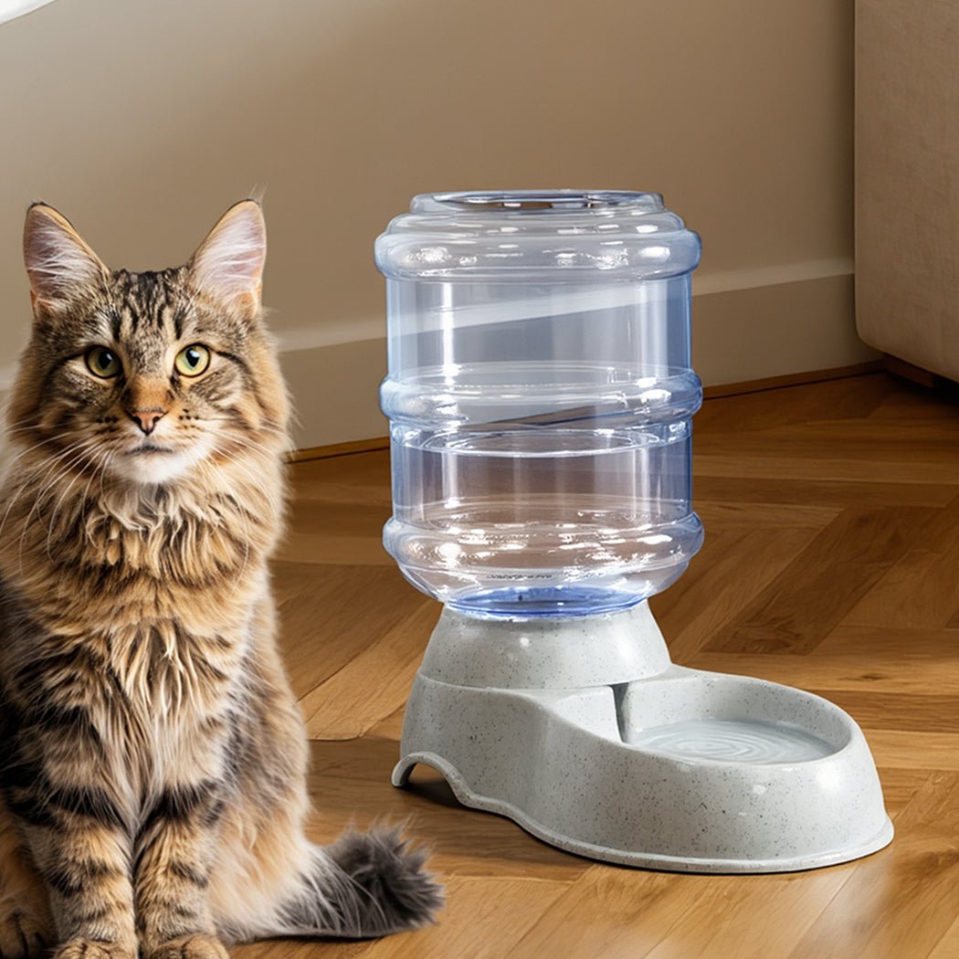Automatic 3.5L Pet Feeder and Water Dispenser - Grey - Rivercity House & Home Co. (ABN 18 642 972 209) - Affordable Modern Furniture Australia