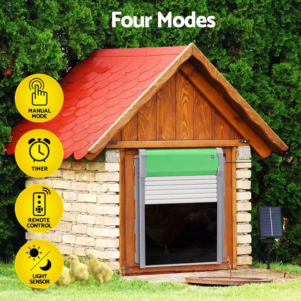 Automatic Chicken Coop Door Opener Cage Closer Timer Light Sensor - Pet Care > Coops & Hutches - Rivercity House & Home Co. (ABN 18 642 972 209) - Affordable Modern Furniture Australia