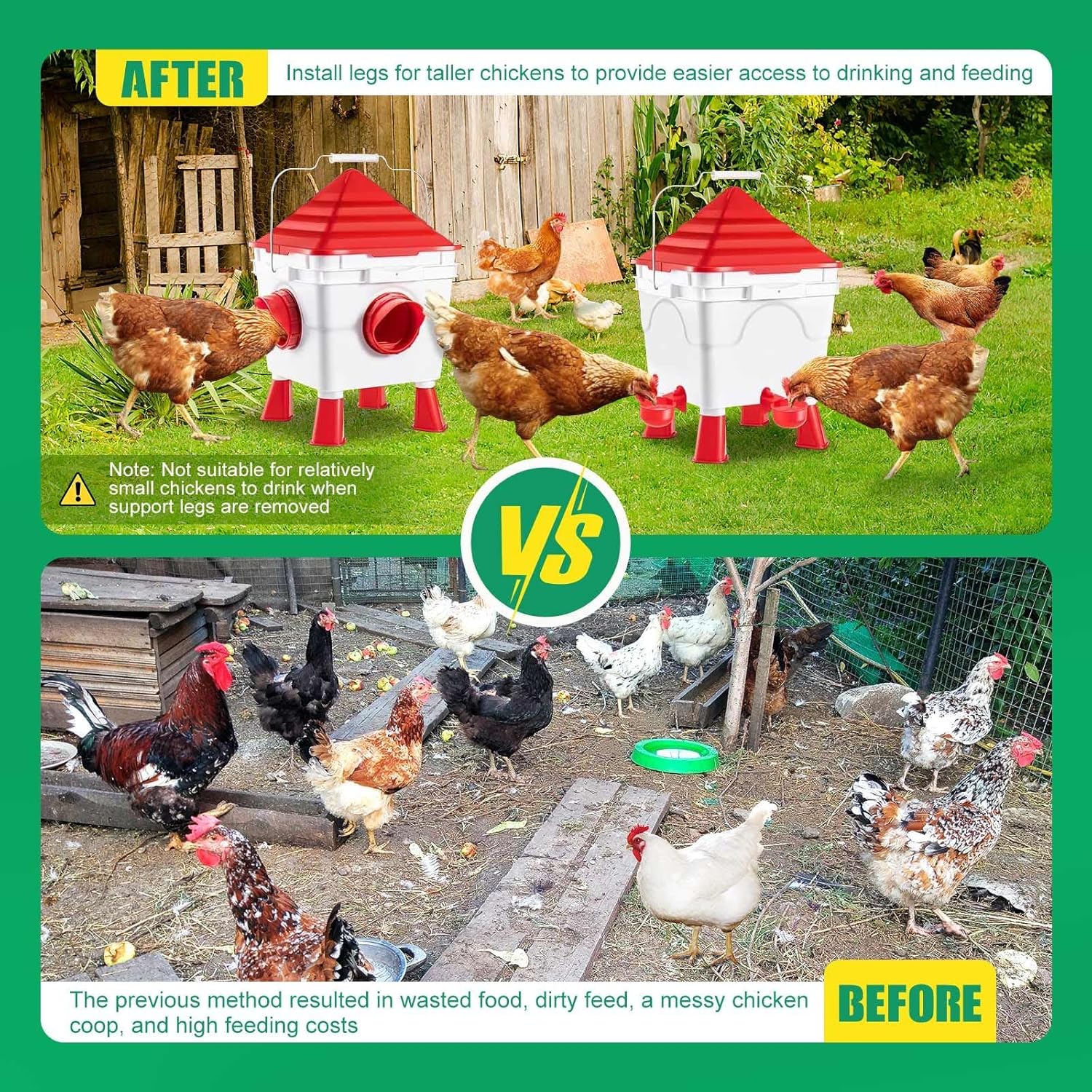 Automatic Chicken Feeder and Waterer Set 8KG Food 8L Water 4 Ports & Cups - White - Appliances > Kitchen Appliances > Water Dispensers - Rivercity House & Home Co. (ABN 18 642 972 209) - Affordable Modern Furniture Australia