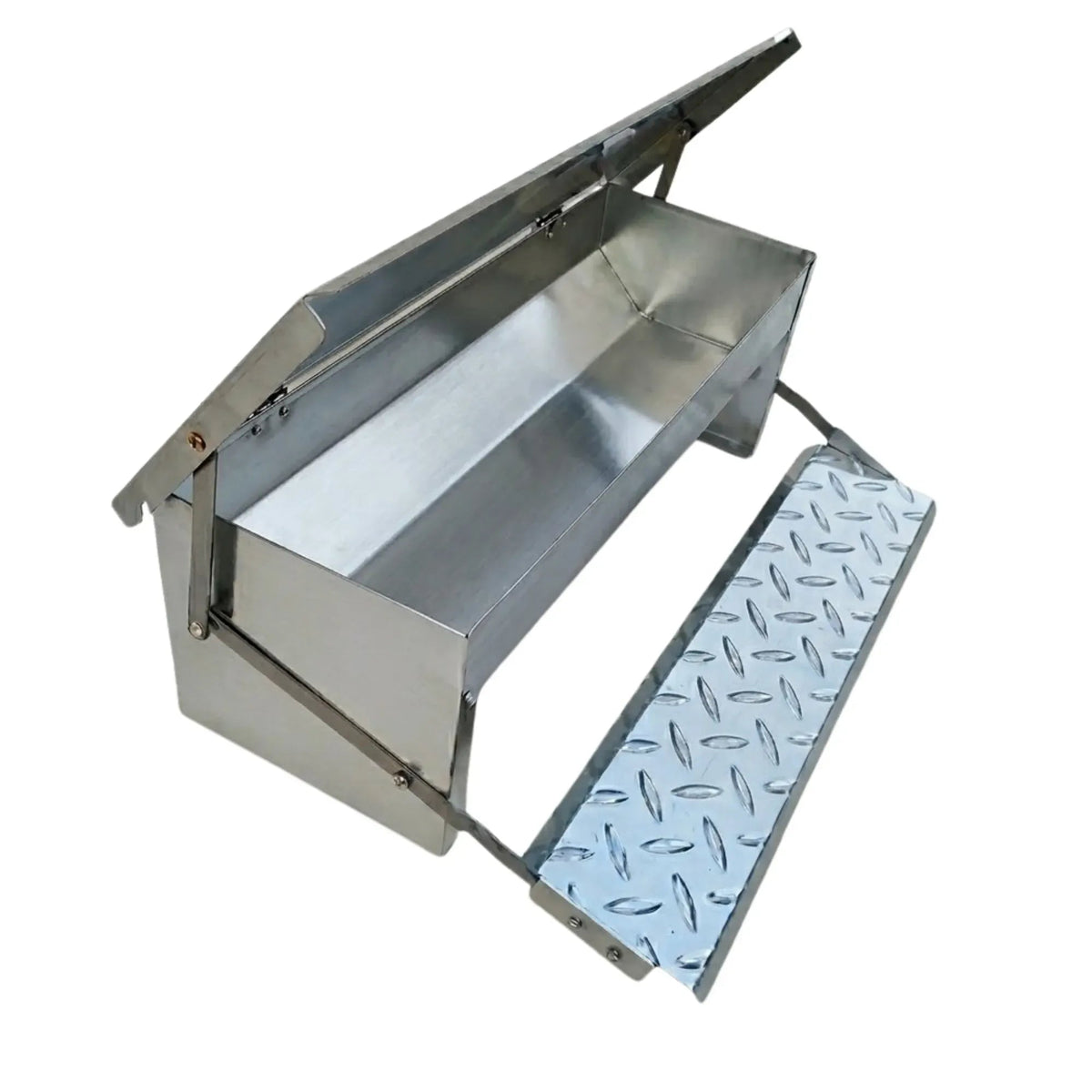 Automatic Chicken Feeder Treadle Galvanized Steel - Grey - Pet Care > Farm Supplies > Farm Equipment - Rivercity House & Home Co. (ABN 18 642 972 209) - Affordable Modern Furniture Australia