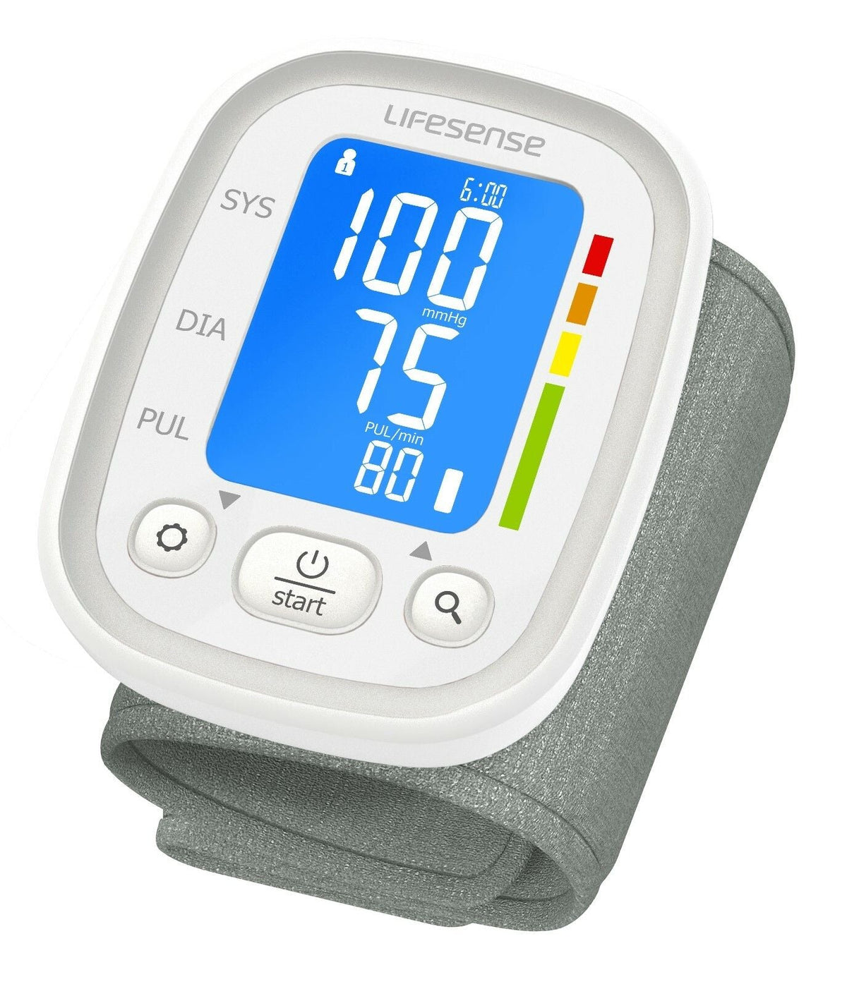 Automatic Digital Wrist Blood Pressure Monitor - White - Health & Beauty > Health & Wellbeing > Monitoring & Testing - Rivercity House & Home Co. (ABN 18 642 972 209) - Affordable Modern Furniture Australia