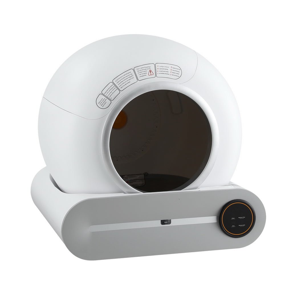 Automatic Large 9L Cat Litter Box with Self-Cleaning and App Control - White - Pet Care > Cat Supplies > Cat Litter - Rivercity House & Home Co. (ABN 18 642 972 209) - Affordable Modern Furniture Australia