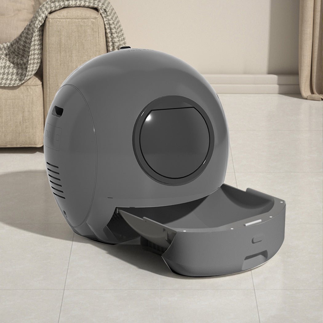 Automatic Large Self - Cleaning Cat Litter Box with App Control - Grey - Rivercity House & Home Co. (ABN 18 642 972 209) - Affordable Modern Furniture Australia