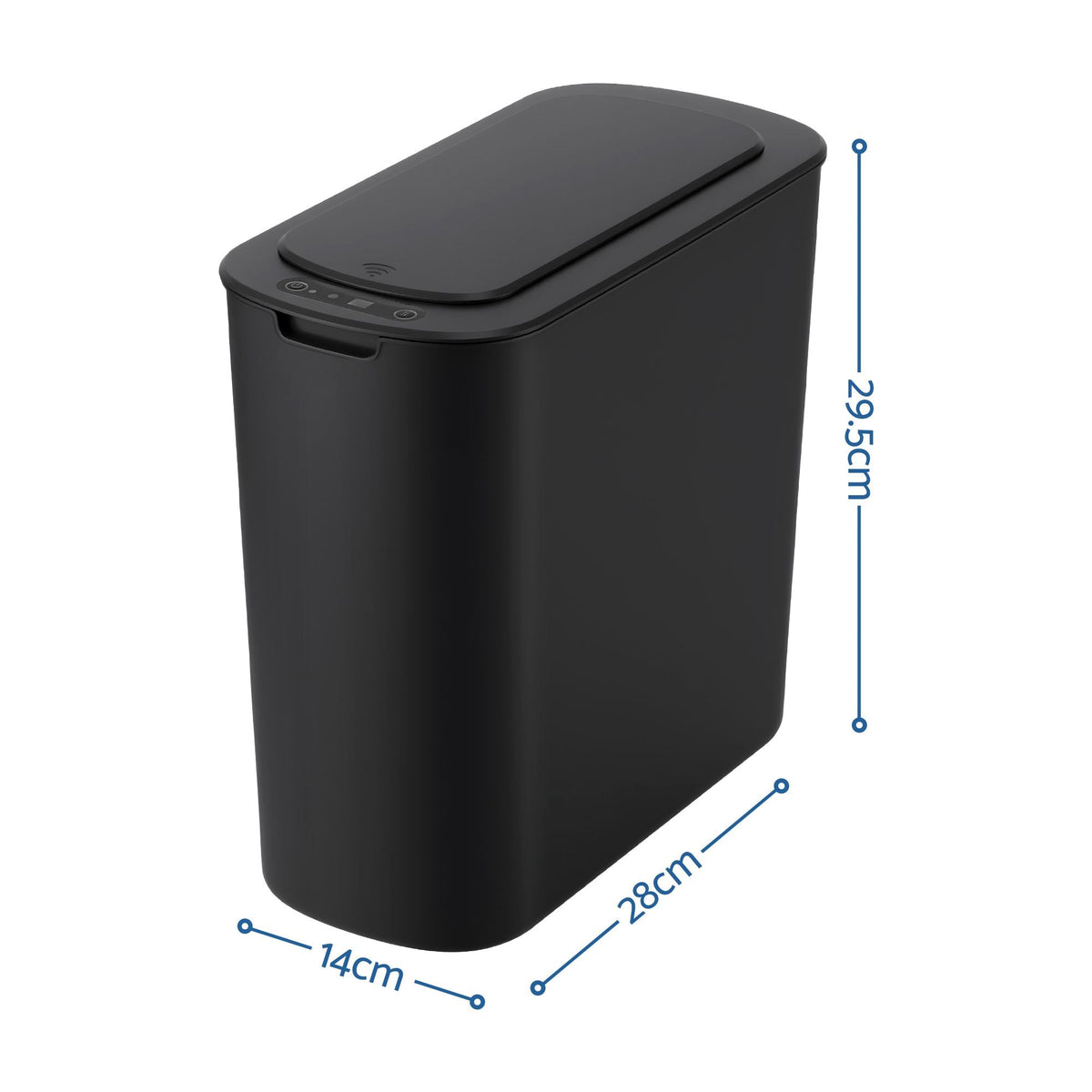 Automatic Motion Sensor Kitchen Trash Bin with Lid 11L Slim Touchless Garbage Can with Liner Holder - Black - Home & Garden > Kitchen Bins > Automatic Bins - Rivercity House & Home Co. (ABN 18 642 972 209) - Affordable Modern Furniture Australia