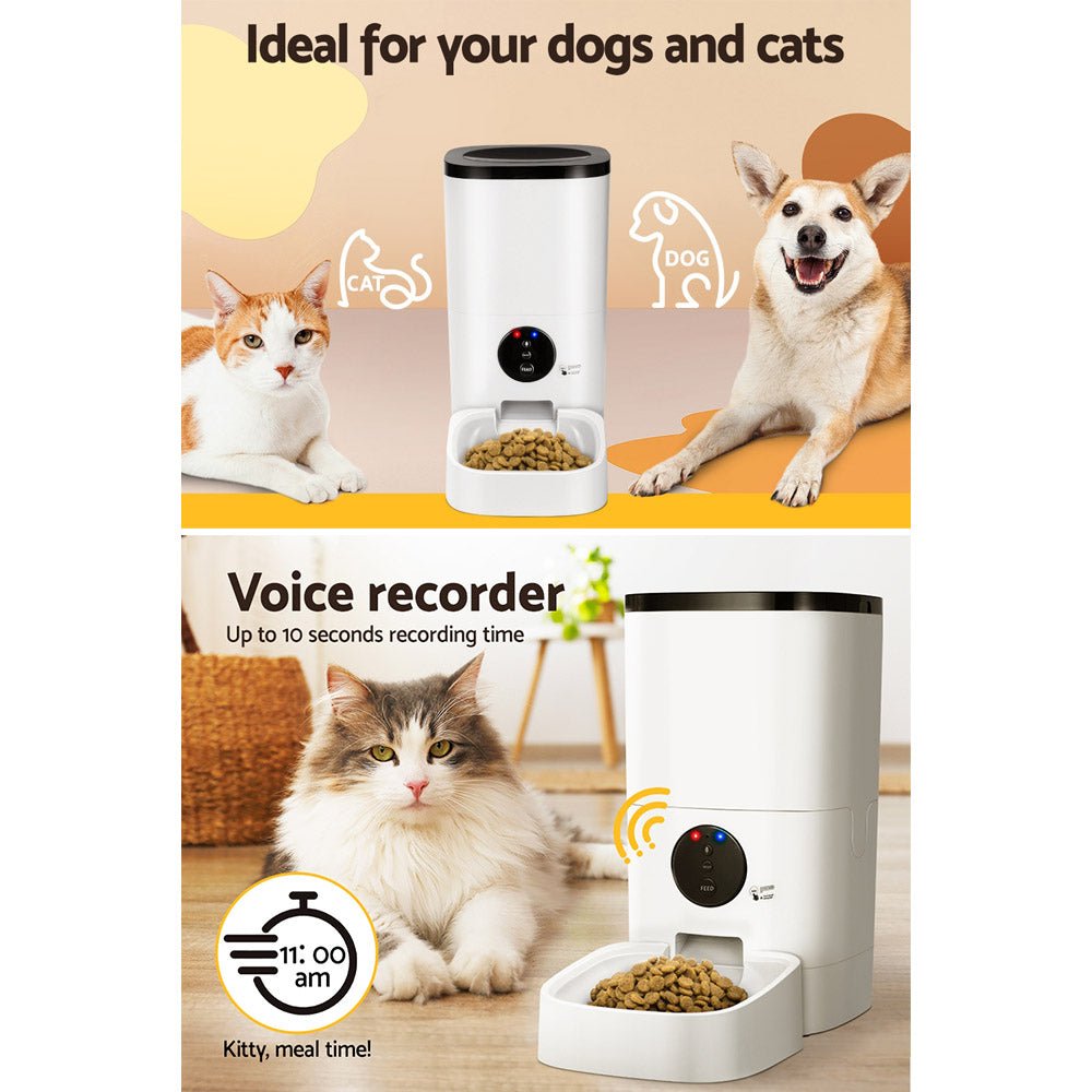 Automatic Pet Feeder 6L Wifi Auto Dog Cat Smart Food Dispenser Timer - Pet Care > Dog Supplies > Dog Bowls, Feeders & Waterers - Rivercity House & Home Co. (ABN 18 642 972 209) - Affordable Modern Furniture Australia