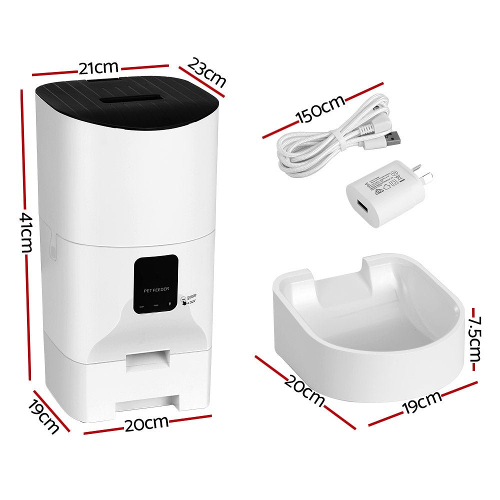 Automatic Pet Feeder 9L Wifi Auto Dog Cat Feeder Smart Food Dispenser Timer - Pet Care > Dog Supplies > Dog Bowls, Feeders & Waterers - Rivercity House & Home Co. (ABN 18 642 972 209) - Affordable Modern Furniture Australia