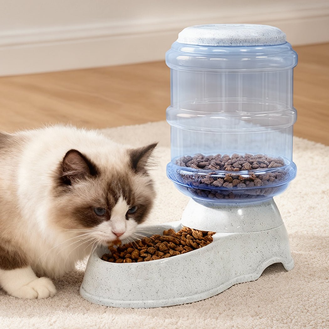 Automatic Pet Feeder and Water Dispenser 3.5L - Grey - Rivercity House & Home Co. (ABN 18 642 972 209) - Affordable Modern Furniture Australia