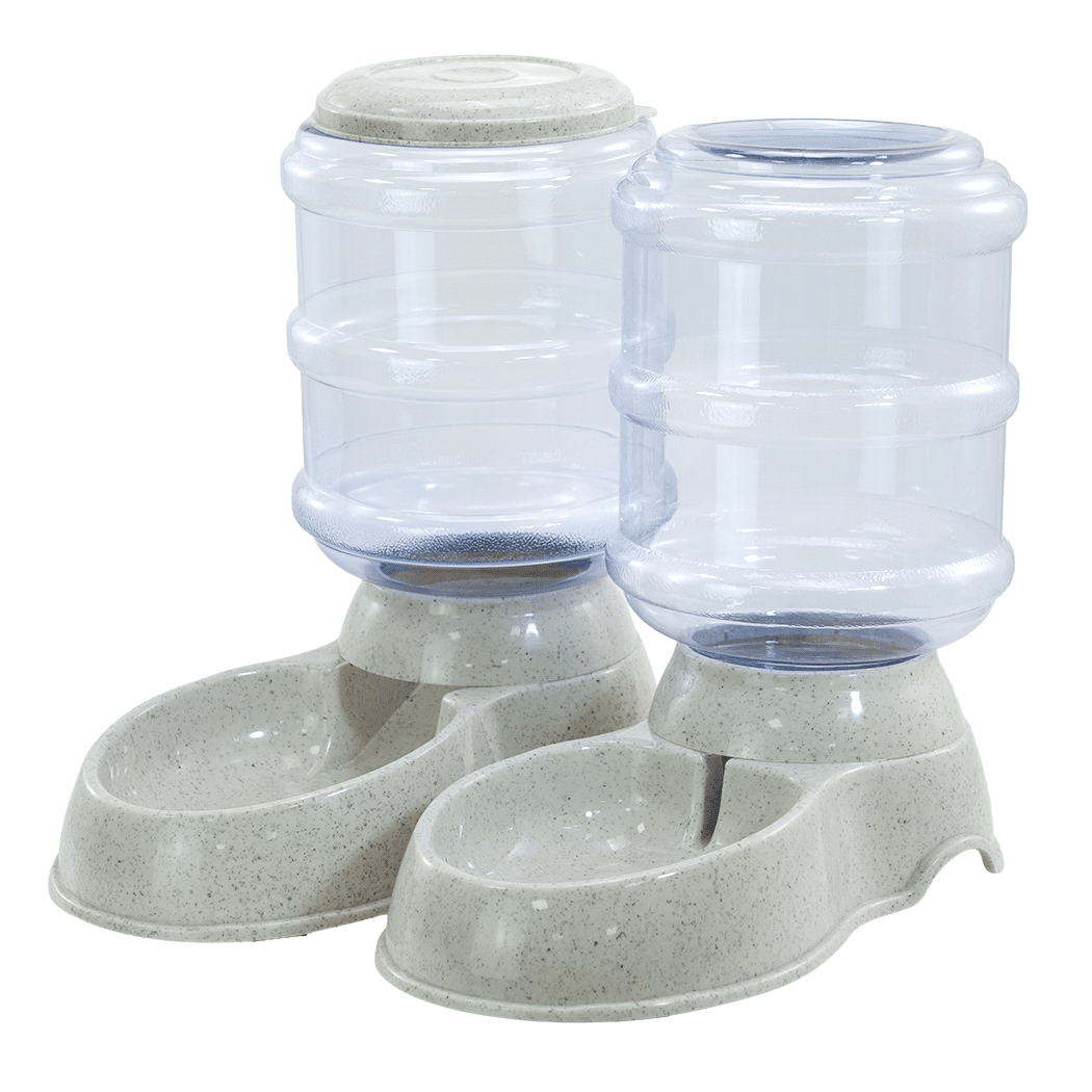 Automatic Pet Feeder and Water Dispenser Set 3.5L - White - Rivercity House & Home Co. (ABN 18 642 972 209) - Affordable Modern Furniture Australia