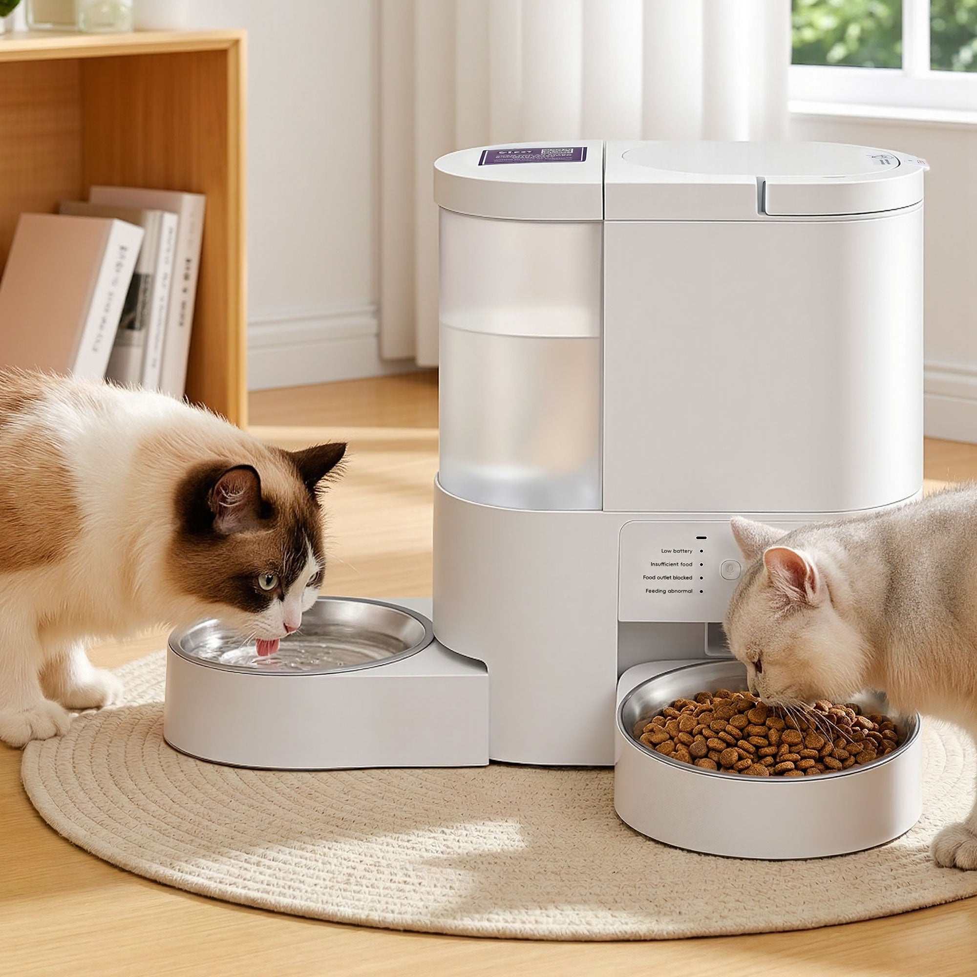 Automatic Pet Feeder Water Dispenser 2 - in - 1 Smart WiFi Dog Cat Food 4L - Pet Care > Cat Supplies > Cat Bowls, Feeders & Waterers - Rivercity House & Home Co. (ABN 18 642 972 209) - Affordable Modern Furniture Australia