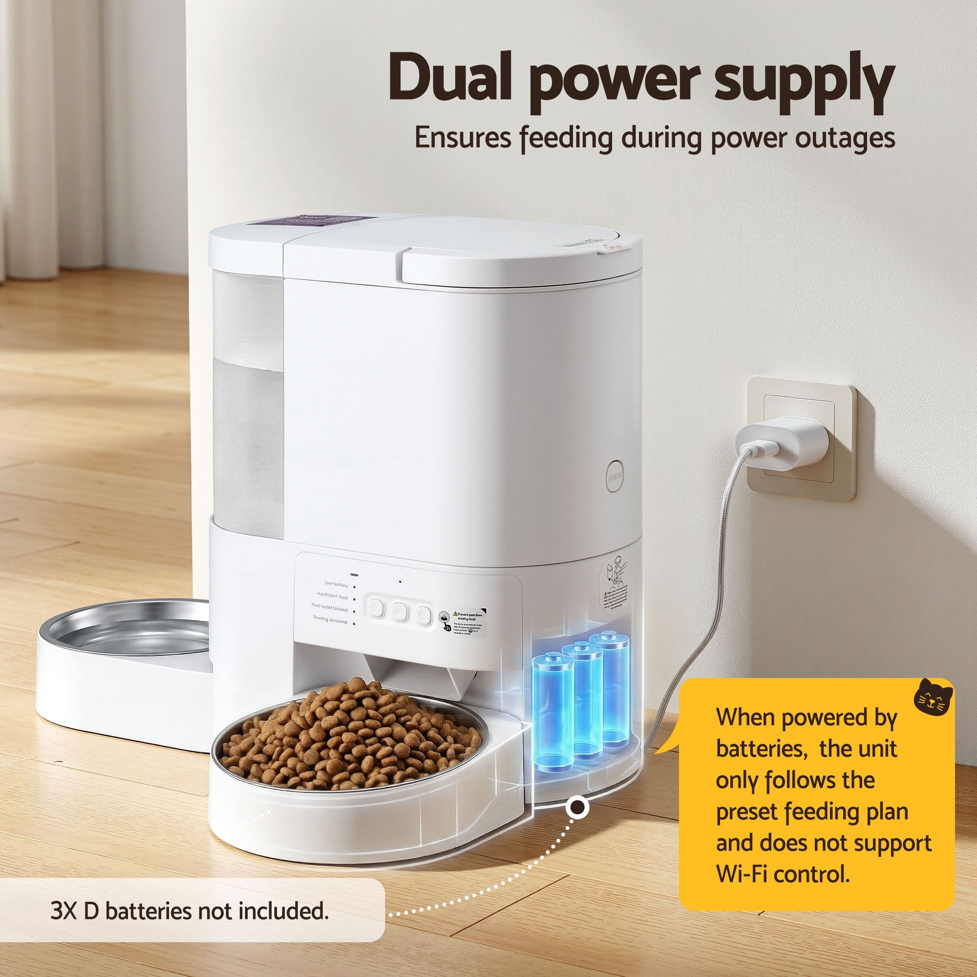 Automatic Pet Feeder Water Dispenser 2 - in - 1 Smart WiFi Dog Cat Food 4L - Pet Care > Cat Supplies > Cat Bowls, Feeders & Waterers - Rivercity House & Home Co. (ABN 18 642 972 209) - Affordable Modern Furniture Australia