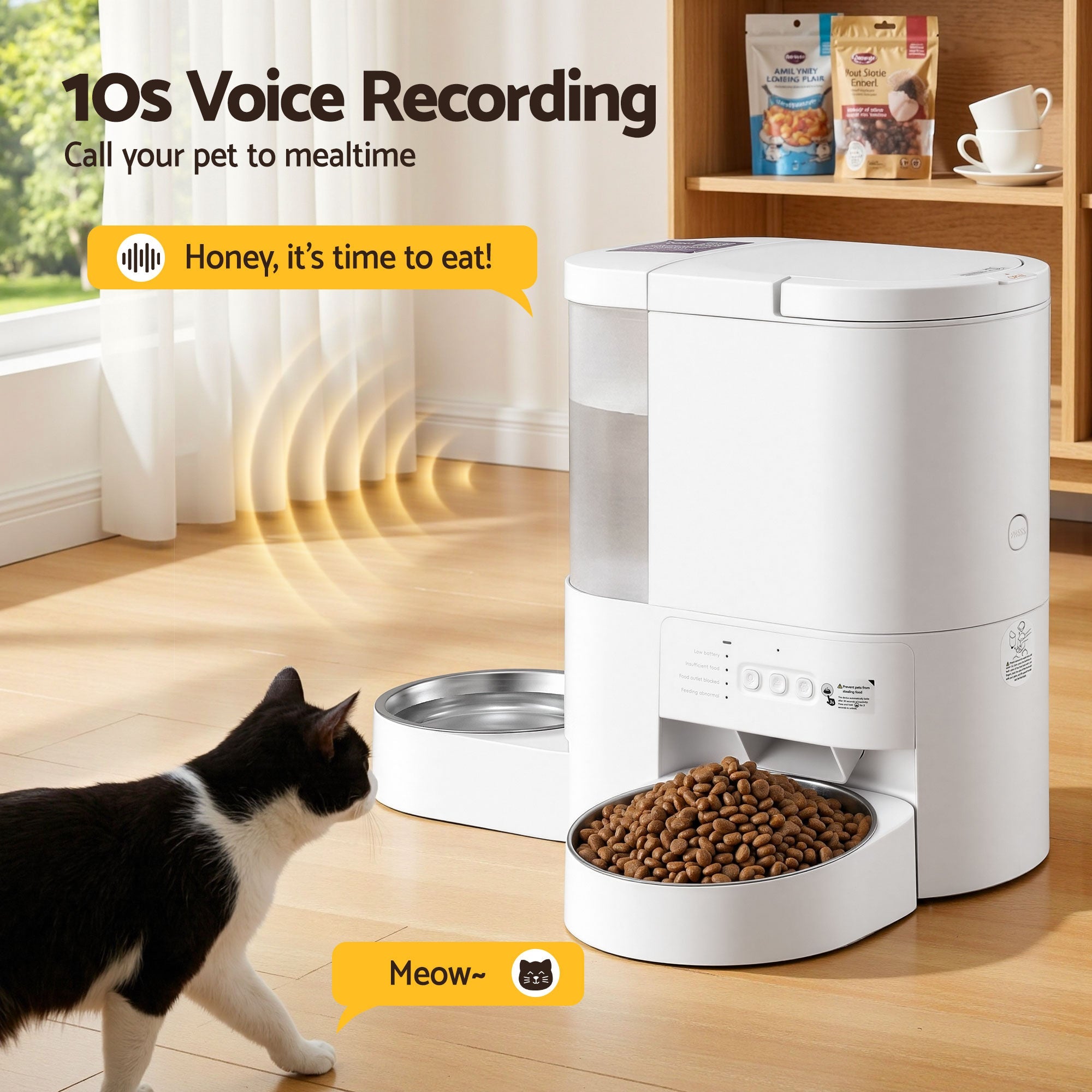 Automatic Pet Feeder Water Dispenser 2 - in - 1 Smart WiFi Dog Cat Food 4L - Pet Care > Cat Supplies > Cat Bowls, Feeders & Waterers - Rivercity House & Home Co. (ABN 18 642 972 209) - Affordable Modern Furniture Australia
