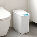 Automatic Touchless 11L Motion Sensor Kitchen Trash Bin with Lid and Liner Holder - White