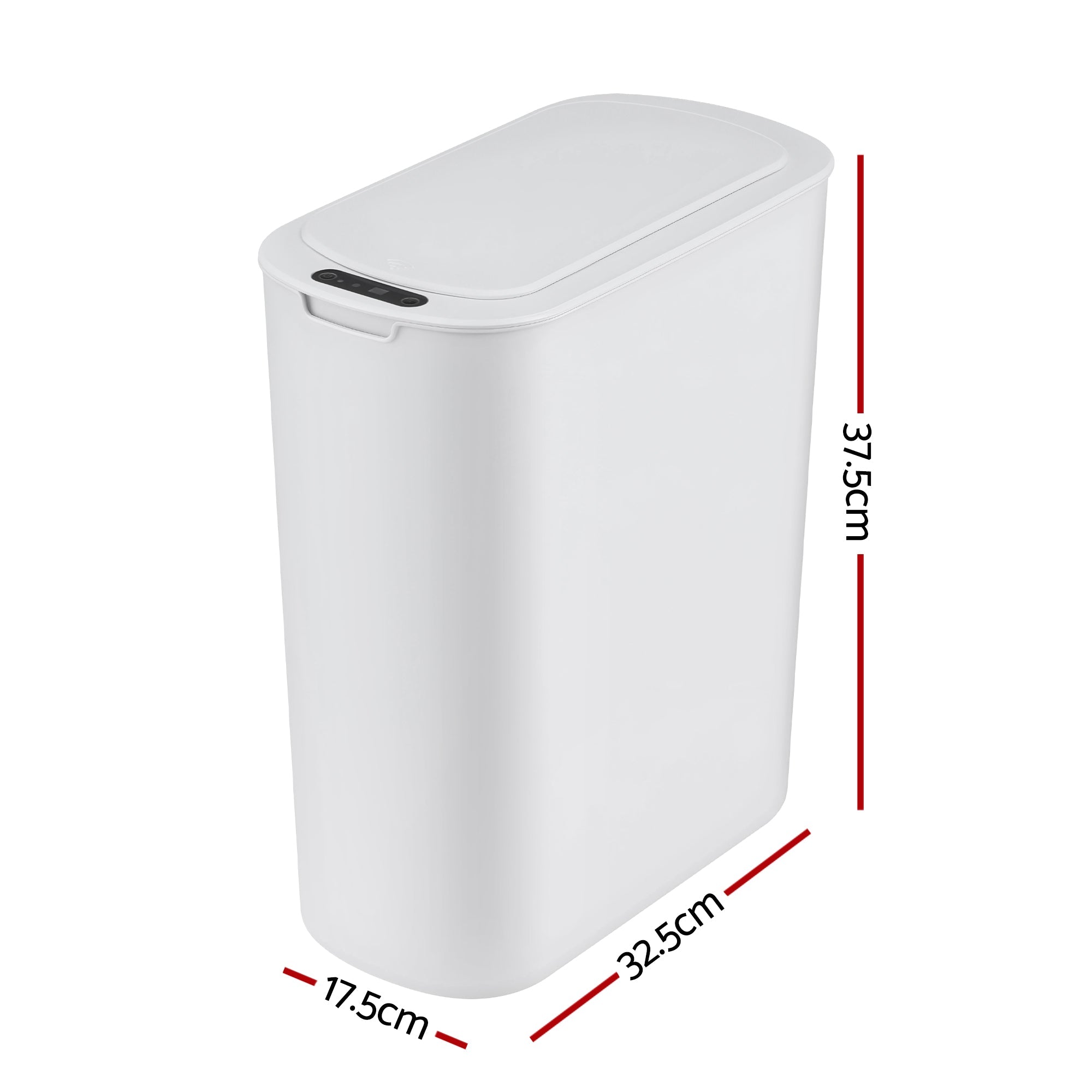 Automatic Trash Bin with Lid 25L Motion Sensor Kitchen Bin Touchless Garbage Can Plastic Slim Rubbish Bin with Liner Holder for Kitchen, Home, Office, White - Home & Garden > Kitchen Bins > Automatic Bins - Rivercity House & Home Co. (ABN 18 642 972 209) - Affordable Modern Furniture Australia