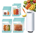 Automatic Vacuum Sealer Kit with 10 Reusable Bags - White