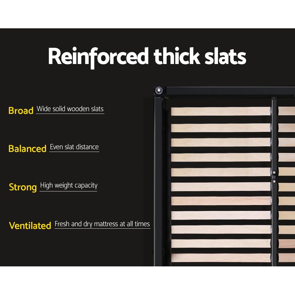 Avalon King Bed Frame with Drawers Charcoal - Rivercity House & Home Co. (ABN 18 642 972 209) - Affordable Modern Furniture Australia