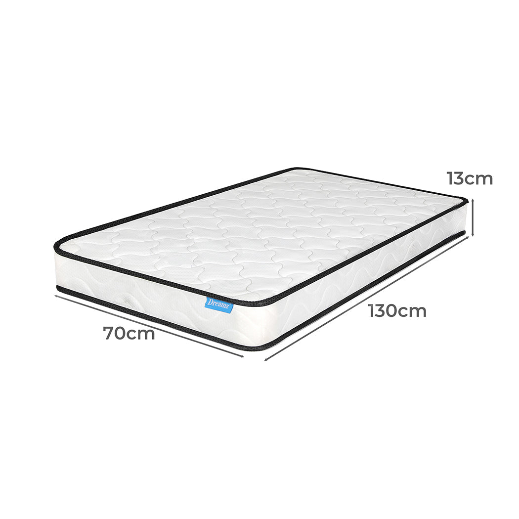 Baby Cot Spring Mattress Firm 70x130cm - White - Rivercity House & Home Co. (ABN 18 642 972 209) - Affordable Modern Furniture Australia
