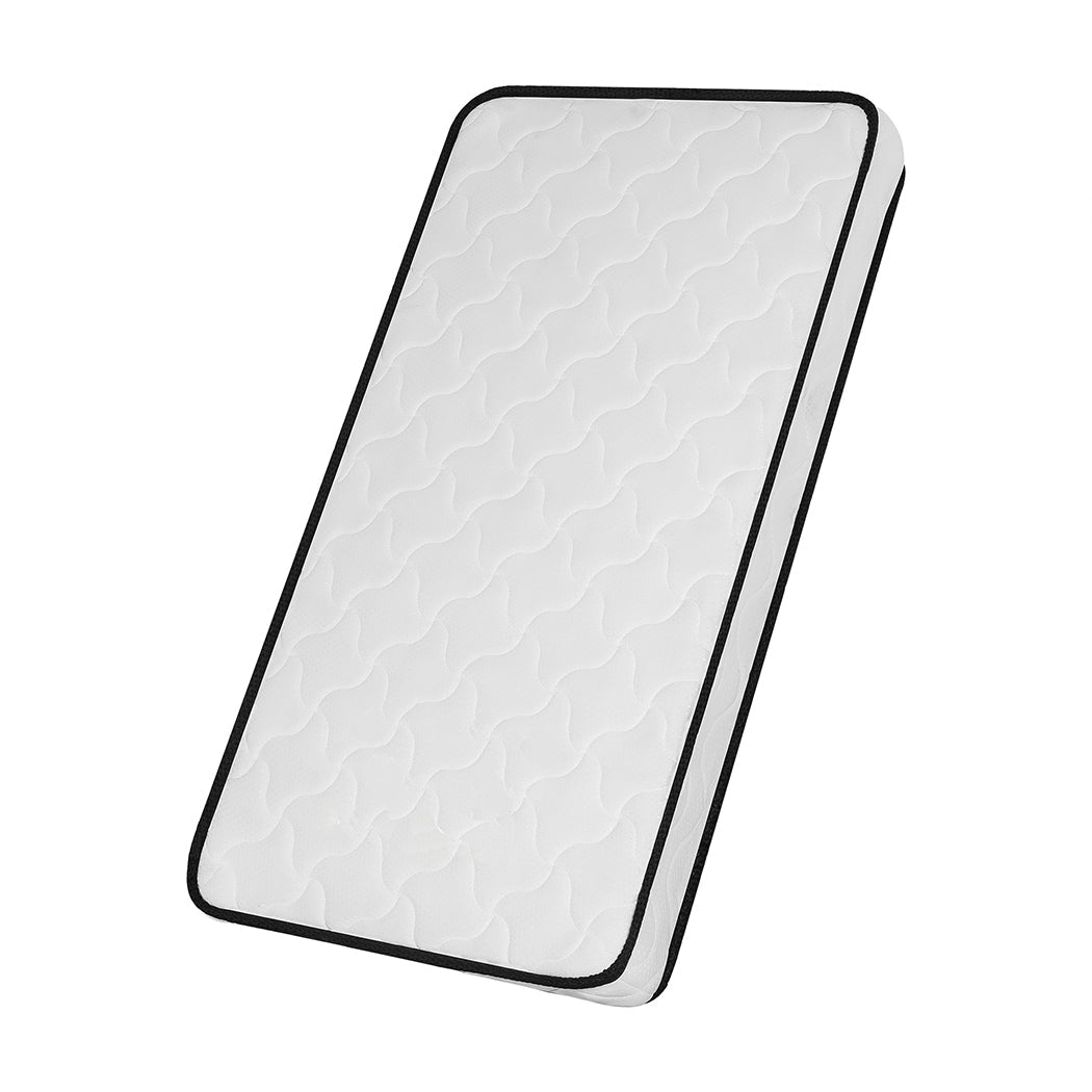 Baby Cot Spring Mattress Firm 70x130cm - White - Rivercity House & Home Co. (ABN 18 642 972 209) - Affordable Modern Furniture Australia