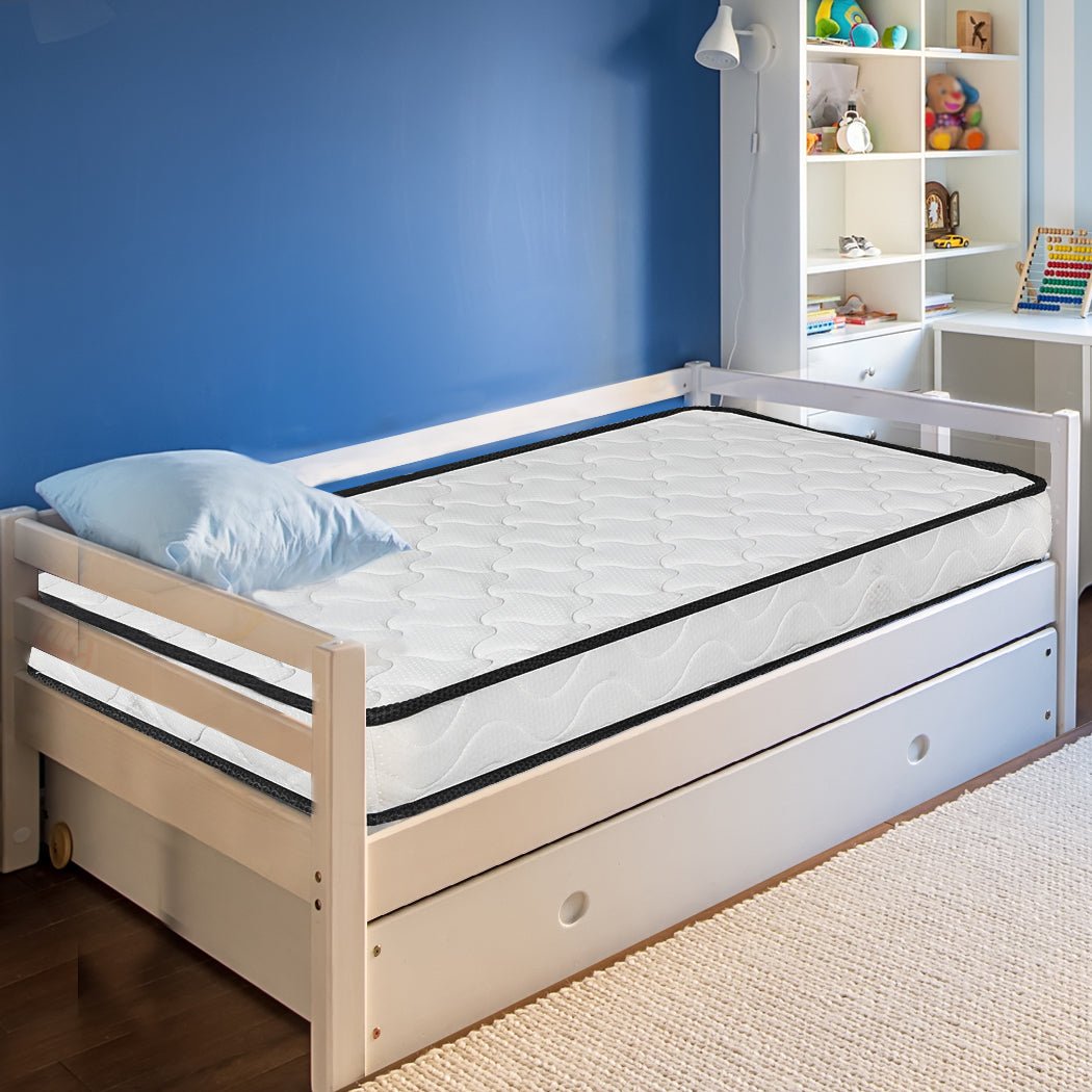Baby Cot Spring Mattress Firm 70x130cm - White - Rivercity House & Home Co. (ABN 18 642 972 209) - Affordable Modern Furniture Australia