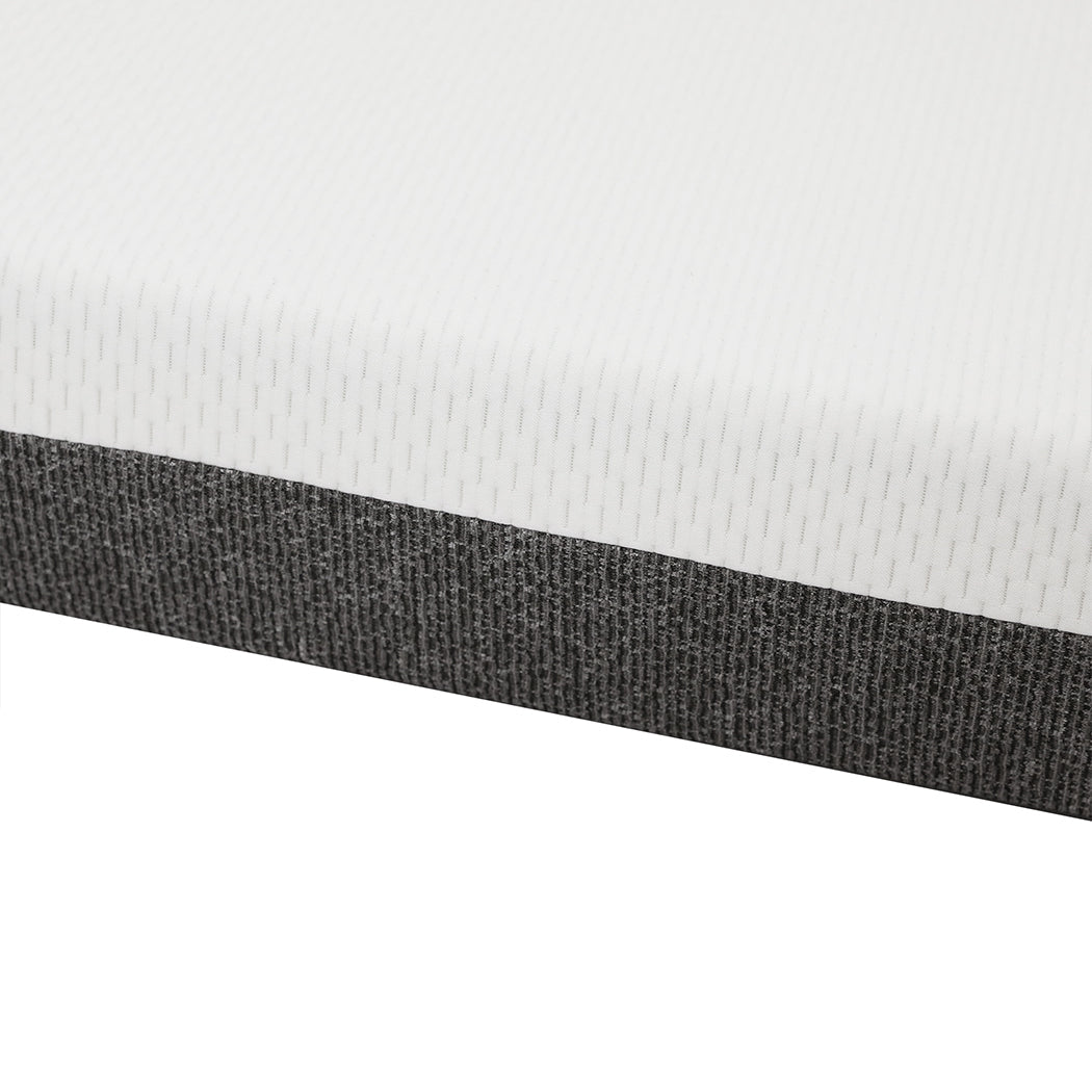 Baby Kids Gel Memory Foam Mattress with Reversible Firmness - White/Black - Rivercity House & Home Co. (ABN 18 642 972 209) - Affordable Modern Furniture Australia
