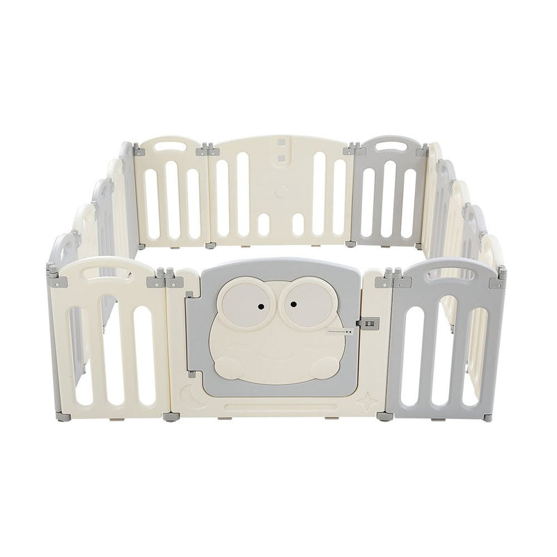 Baby Playpen 16 Panels Foldable Toddler Fence Safety Play Activity Centre - Baby & Kids > Nursing - Rivercity House & Home Co. (ABN 18 642 972 209) - Affordable Modern Furniture Australia