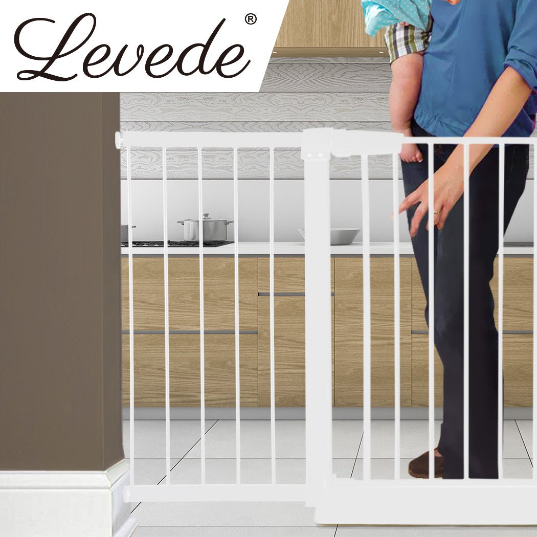 Baby Safety Gate 45cm Adjustable Extension Panel - White - Rivercity House & Home Co. (ABN 18 642 972 209) - Affordable Modern Furniture Australia