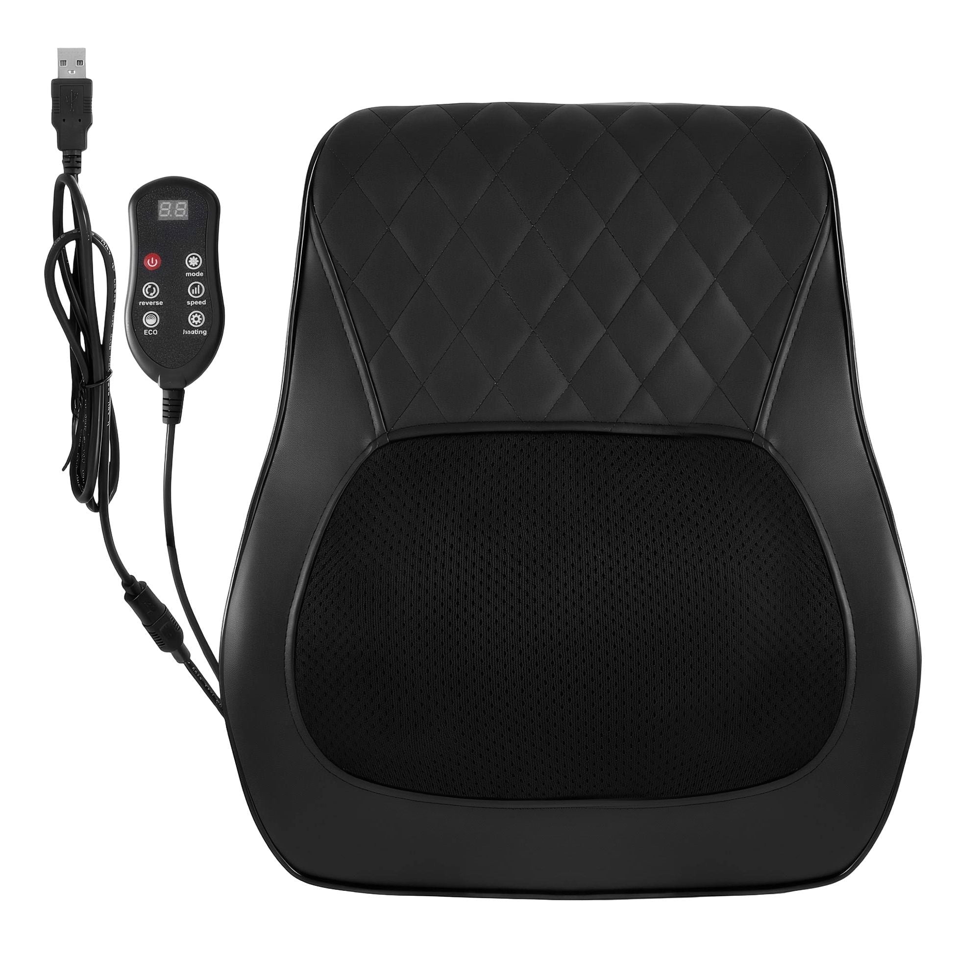 Back Massager with Heat and Traction, Neck and Shoulder Massage Pillow, Ergonomic Backrest for Office Chair & Sofa, Lumbar Support Cushion with 2 - Level Thermal Relief, 6 Modes for Cervical & Full Body Pain Relief, Large - Health & Beauty > Massage & Relaxation > Massagers - Rivercity House & Home Co. (ABN 18 642 972 209) - Affordable Modern Furniture Australia