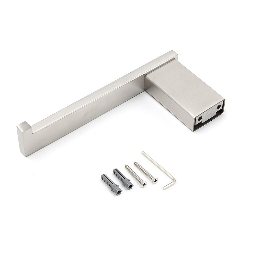 Bahtroom Accessory Brushed Nickel Toilet Paper Roll Tissue Roll Holder Rack Hook - Home & Garden > Bathroom Accessories > Shower Accessories - Rivercity House & Home Co. (ABN 18 642 972 209) - Affordable Modern Furniture Australia